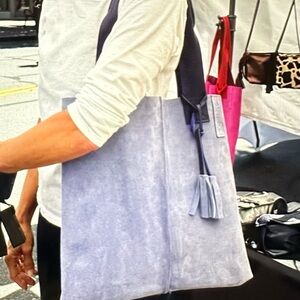 California Tote Handcrafted by Cartera, Suede 🔥 New Lavender